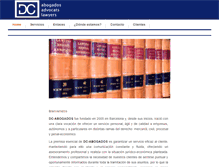 Tablet Screenshot of dc-abogados.com